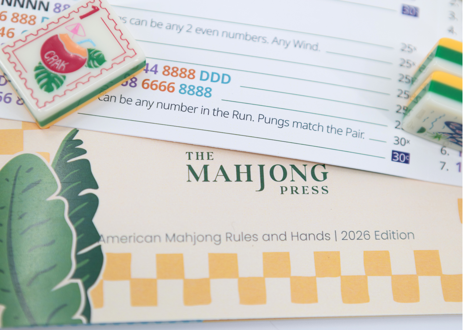 2026 American Mahjong Card – Annual Edition - Tropics Cover