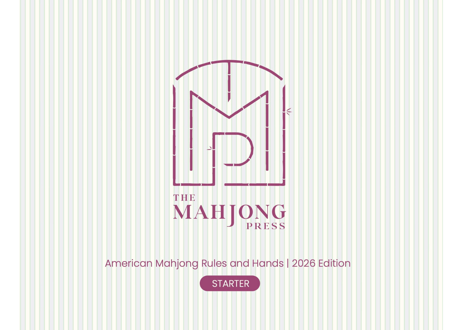 2026 American Mahjong Card – Starter Edition