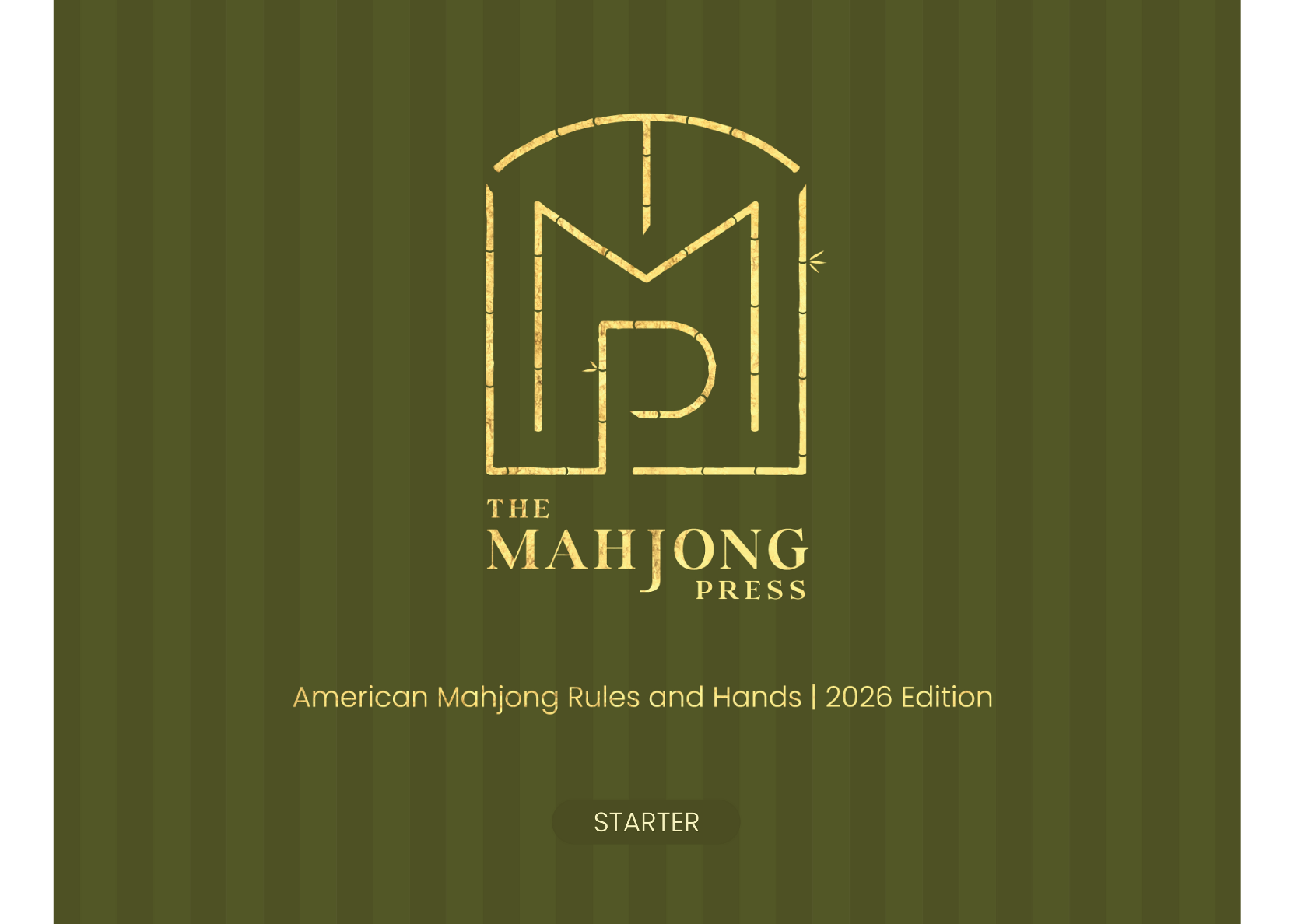 2026 American Mahjong Card – Starter Edition